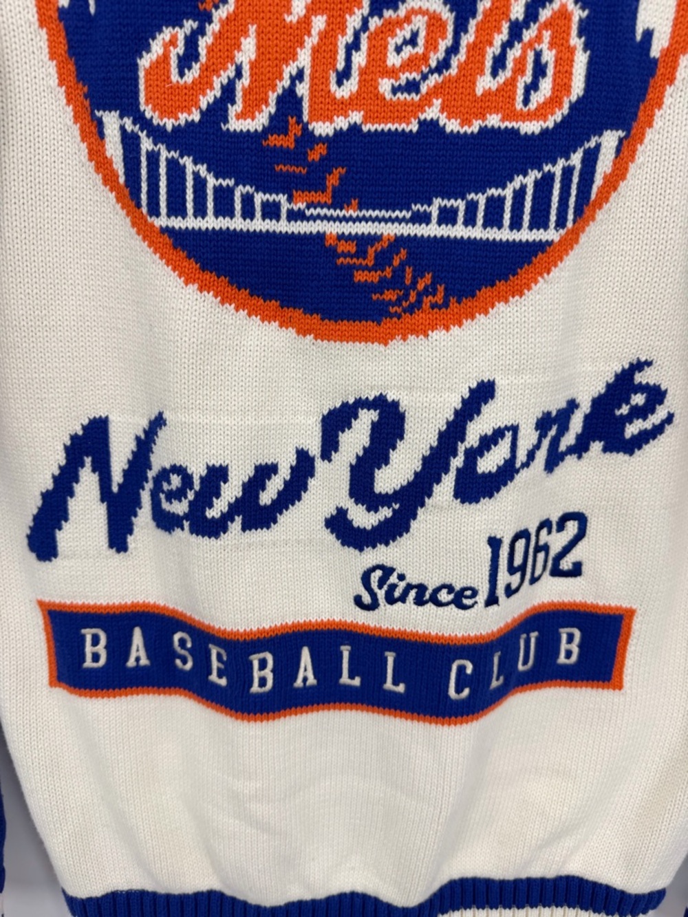 Anthropologie NWT The Wild Collective MLB NY Mets Cardigan Cotton Size XS - Picture 6 of 16